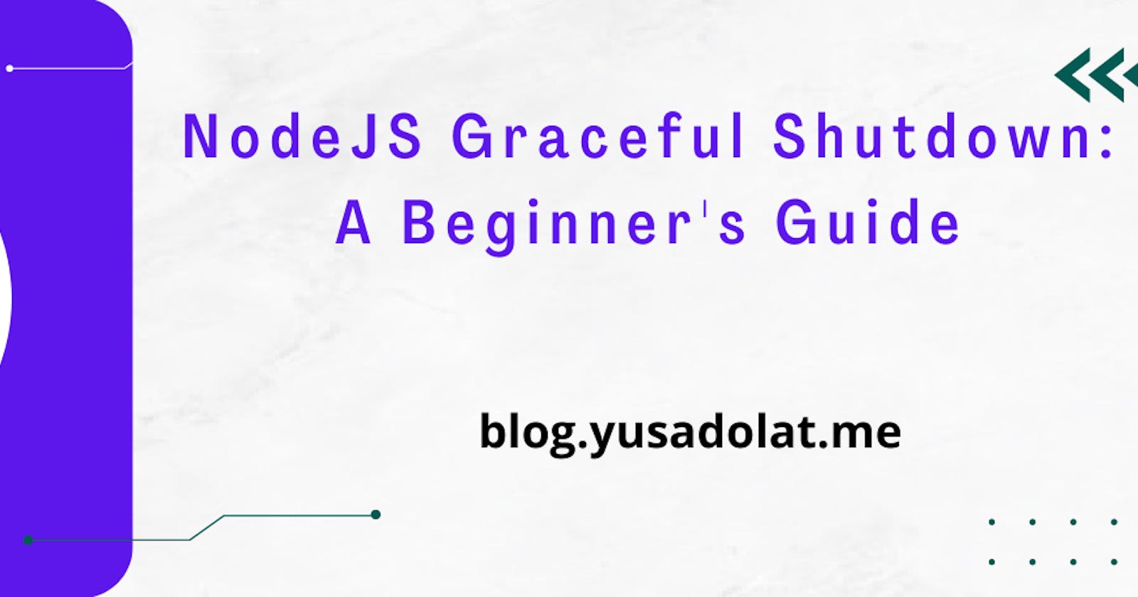 NodeJS Graceful Shutdown: A Beginner's Guide