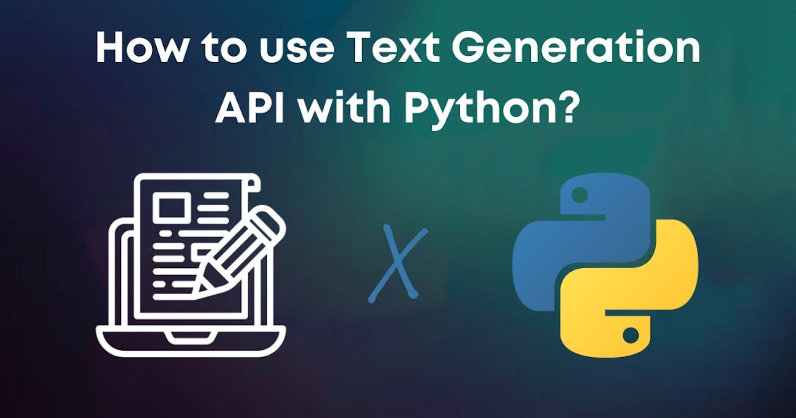 How to generate text with Python?