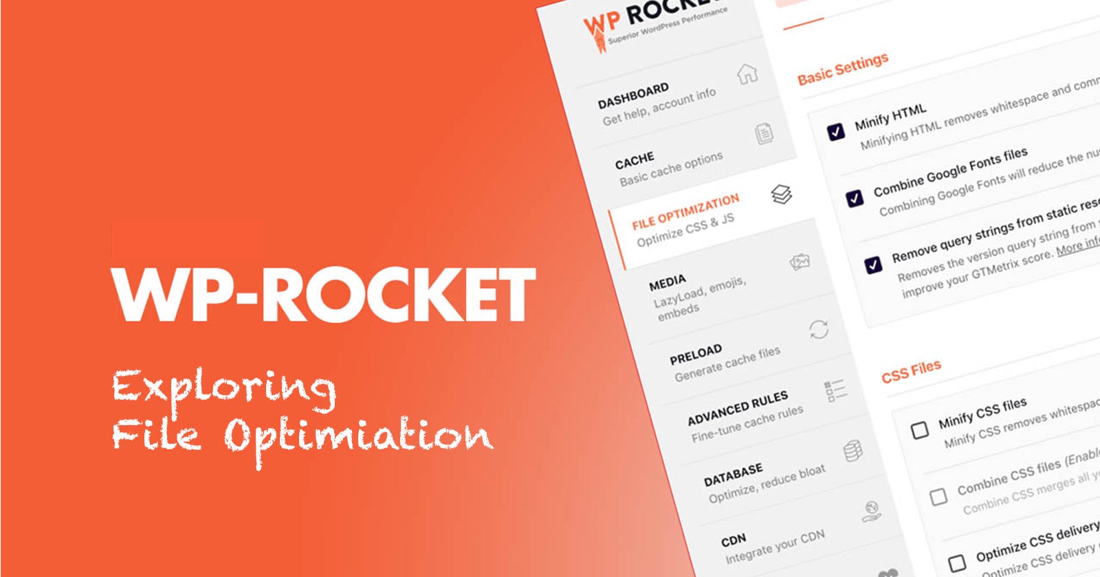 Boost Your WordPress Website Speed with WP Rocket: Exploring the File Optimization Tab