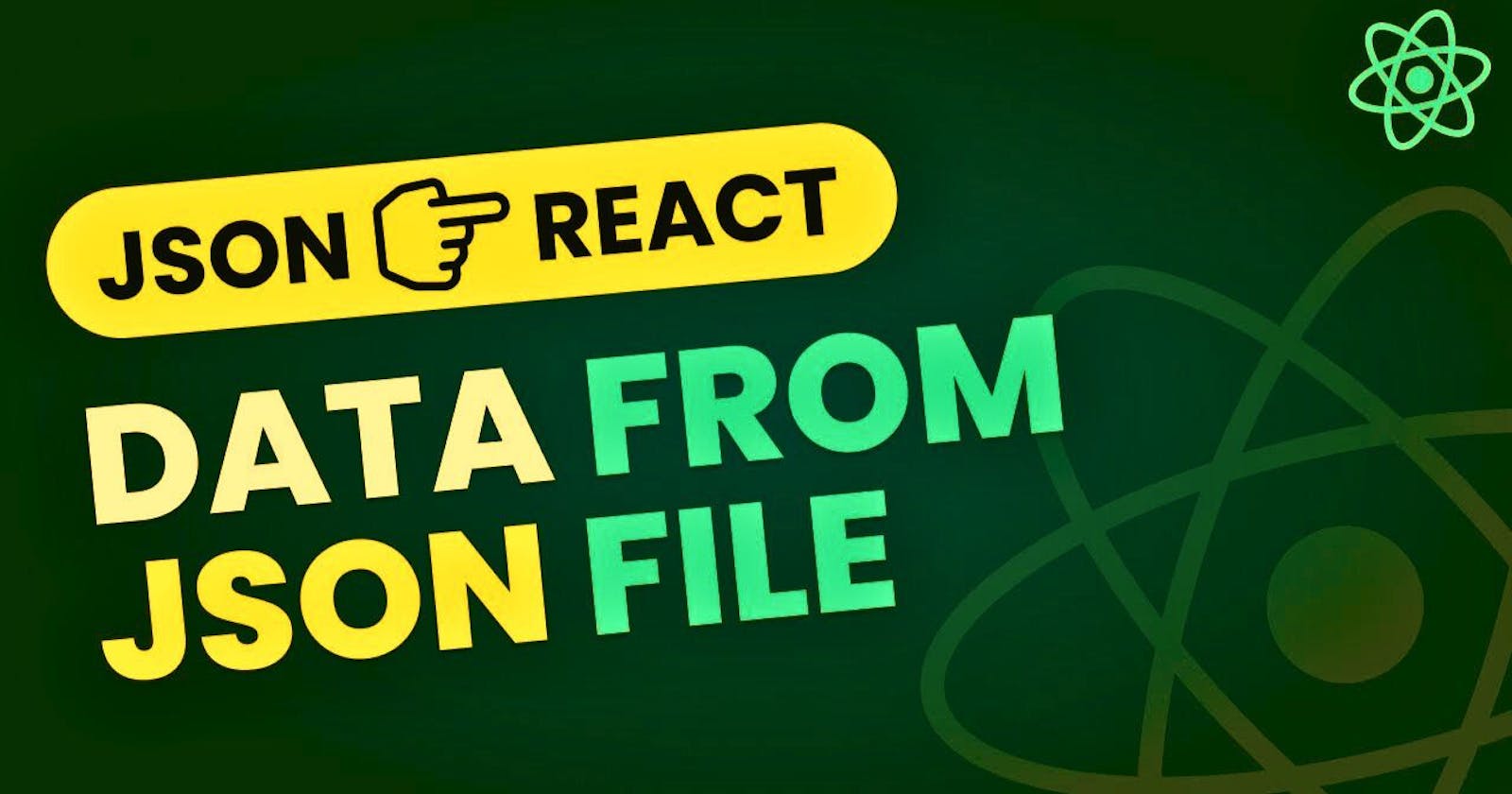 How to access the local JSON file to React.