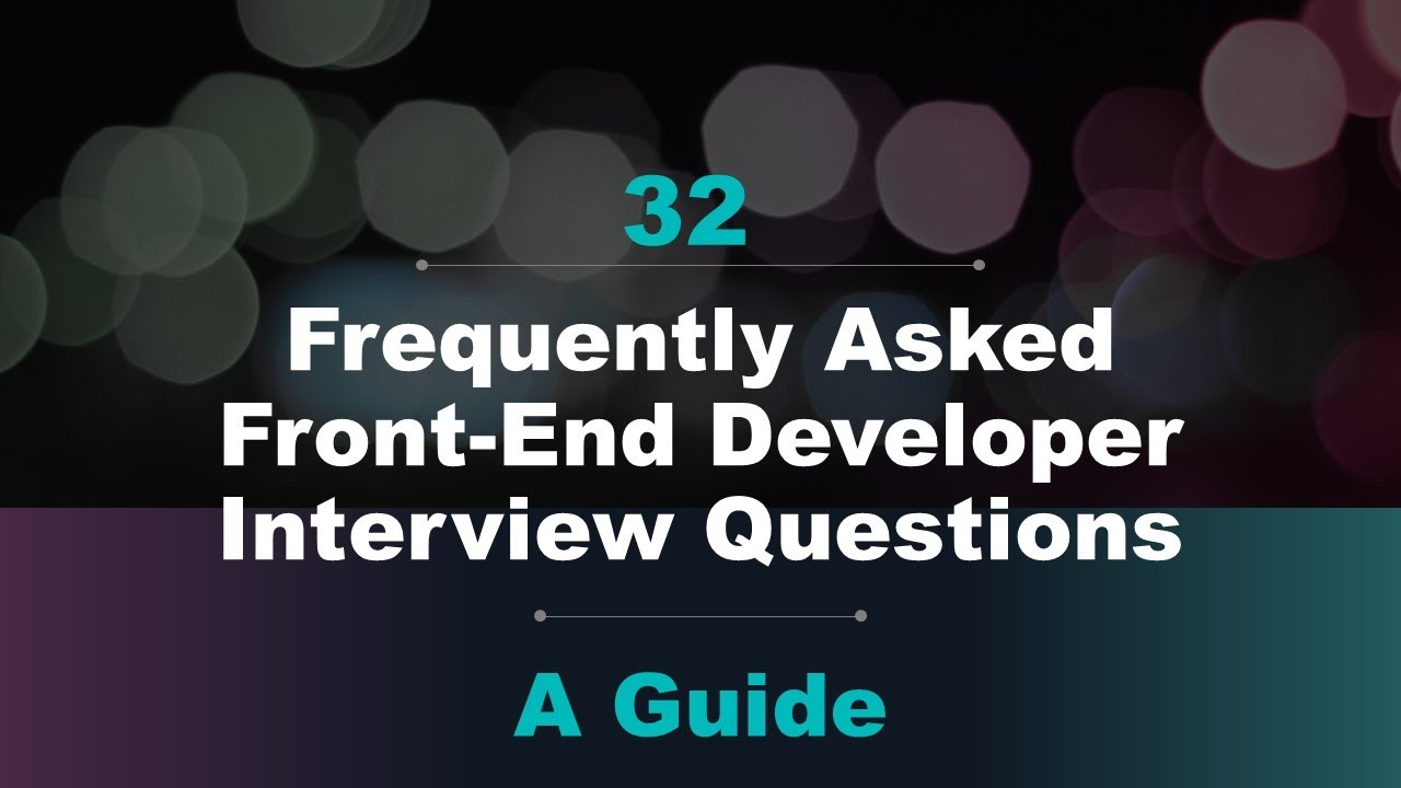 Interview Question series Frontend Developer Role