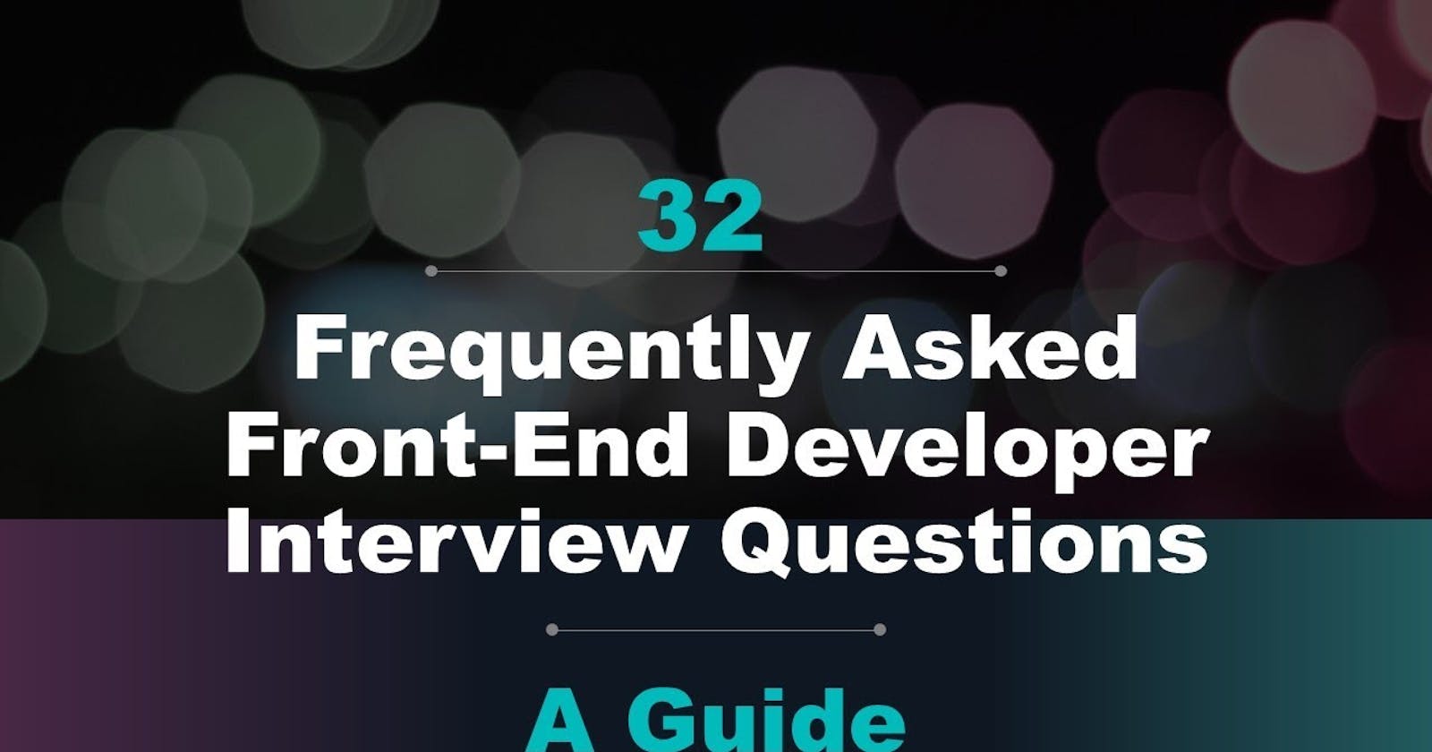 Interview Question series Frontend Developer Role