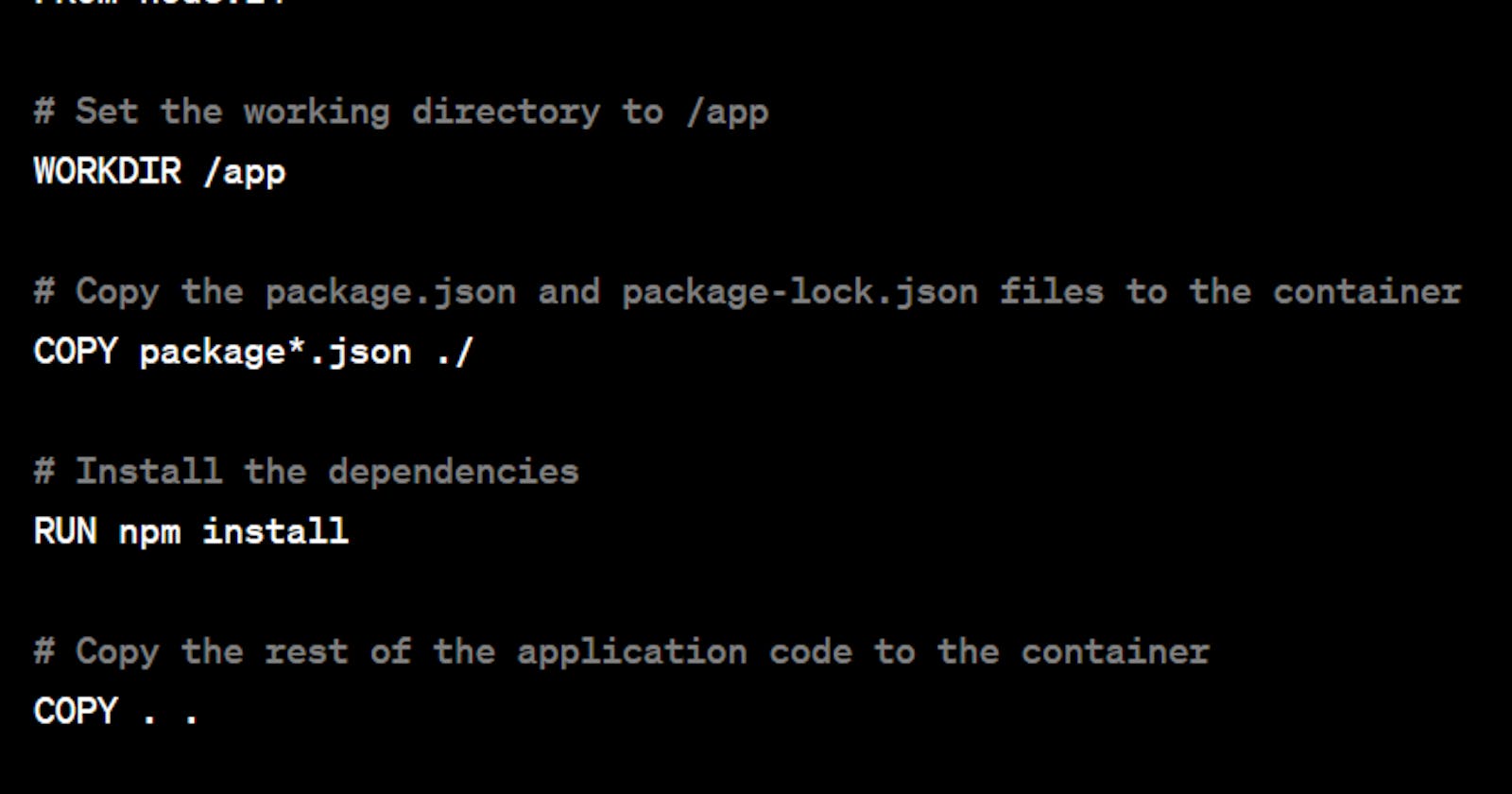 How To Write A Dockerfile!(Json application)
