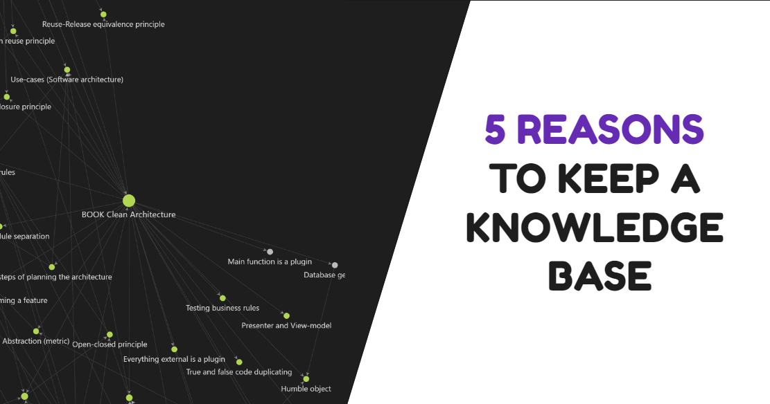 5 reasons to Keep a Personal Knowledge Base