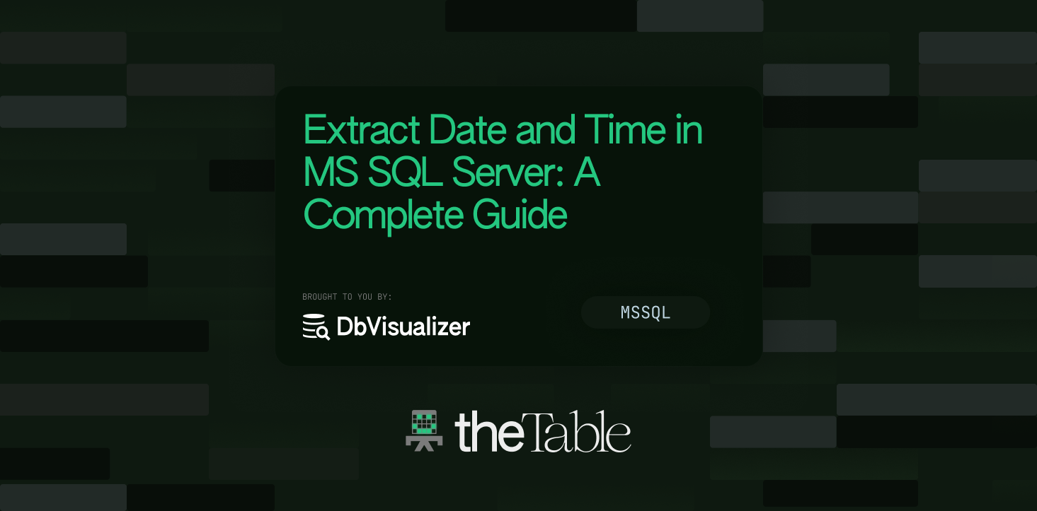 Extracting Time and Date in MS SQL Server: A Comprehensive Guide