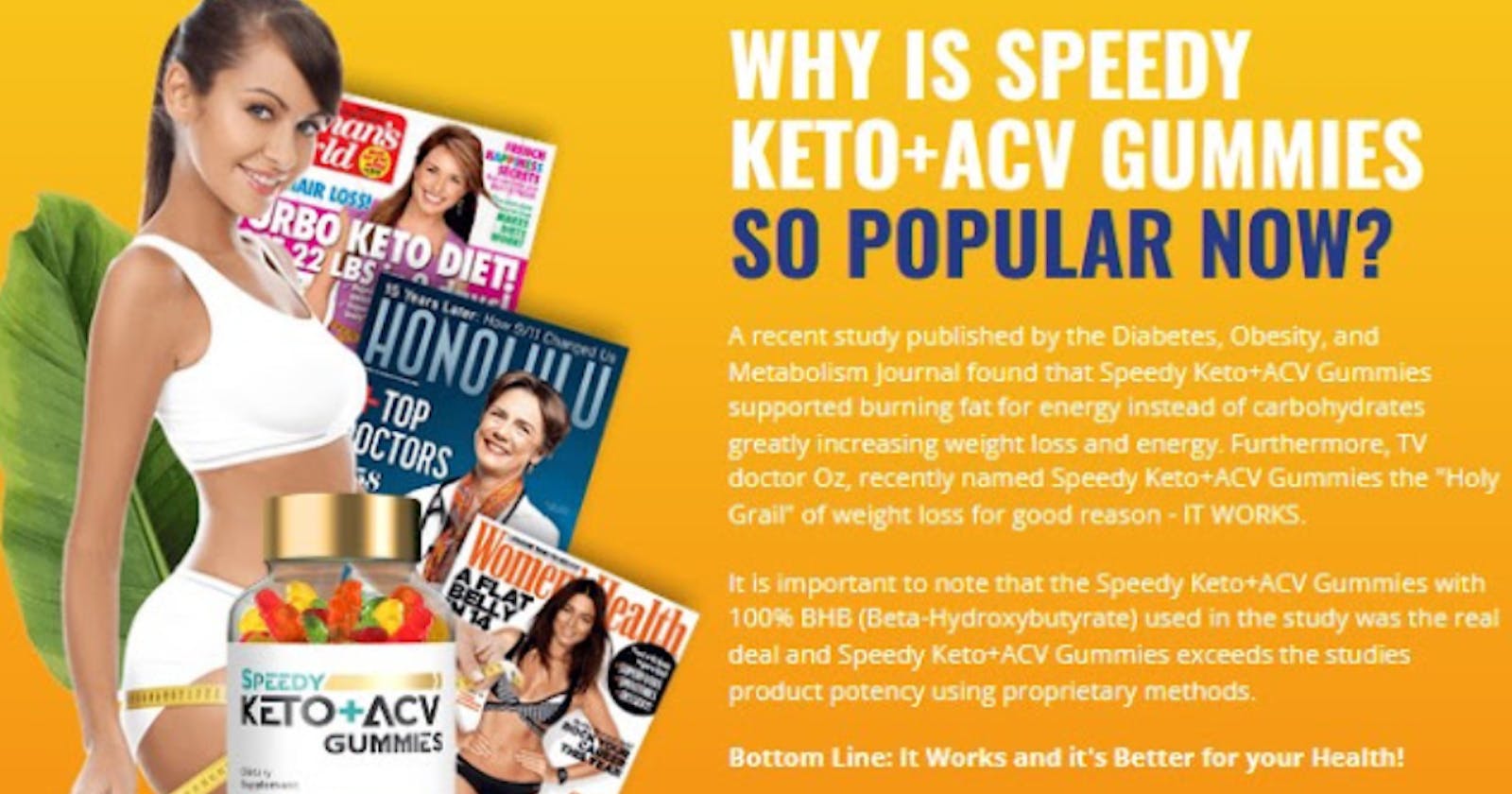 Speedy Keto ACV Gummies Reviews For Weight loss?
