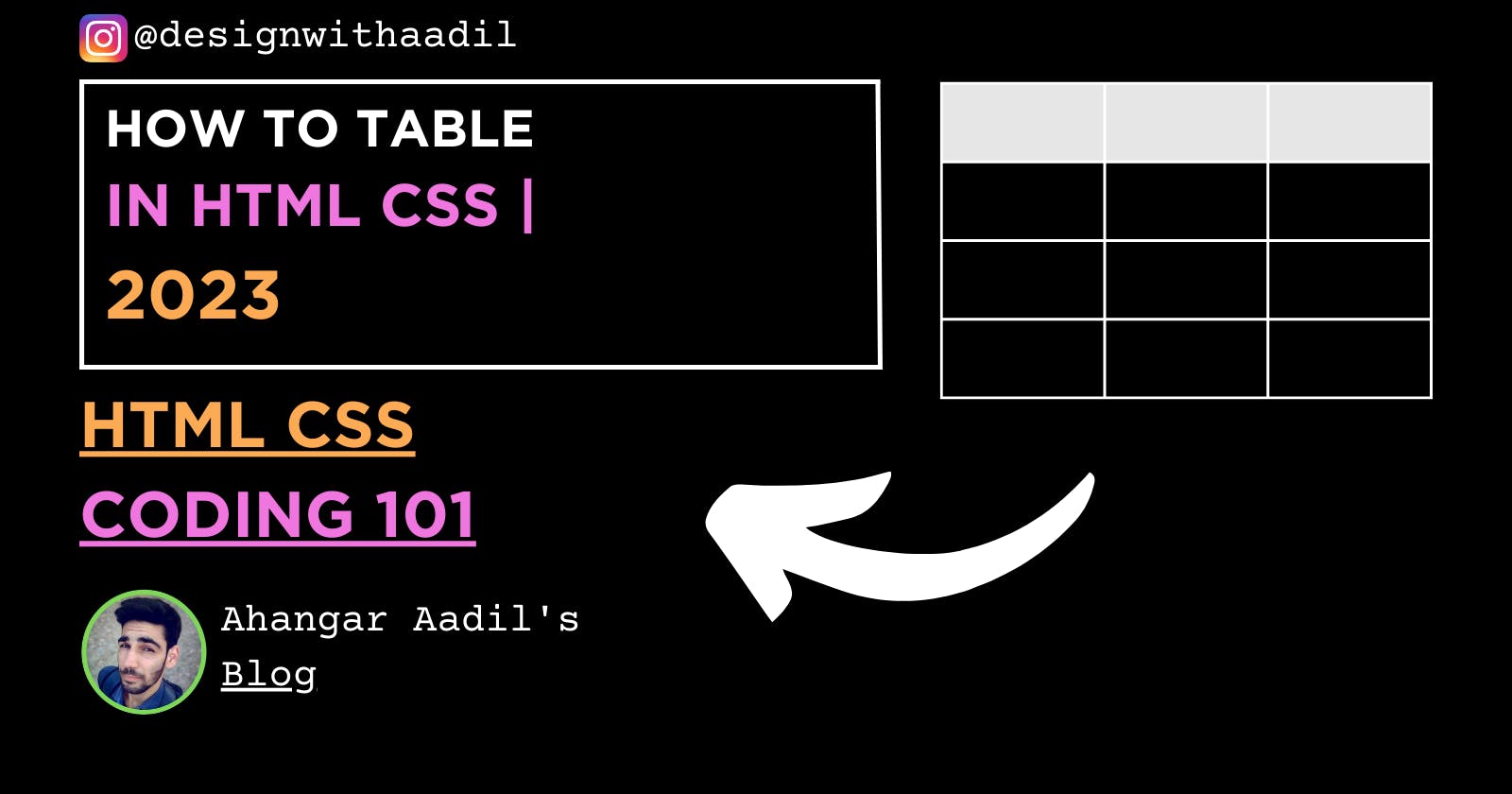 How To Table In HTML CSS - HTML CSS Coding 101 | 2023