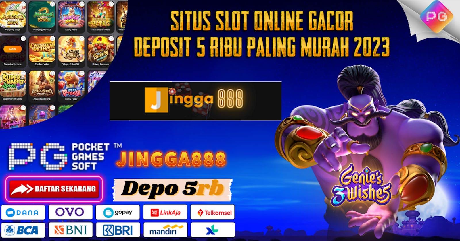 Situs Slot Gacor Deposit 5 Ribu Murah 2023