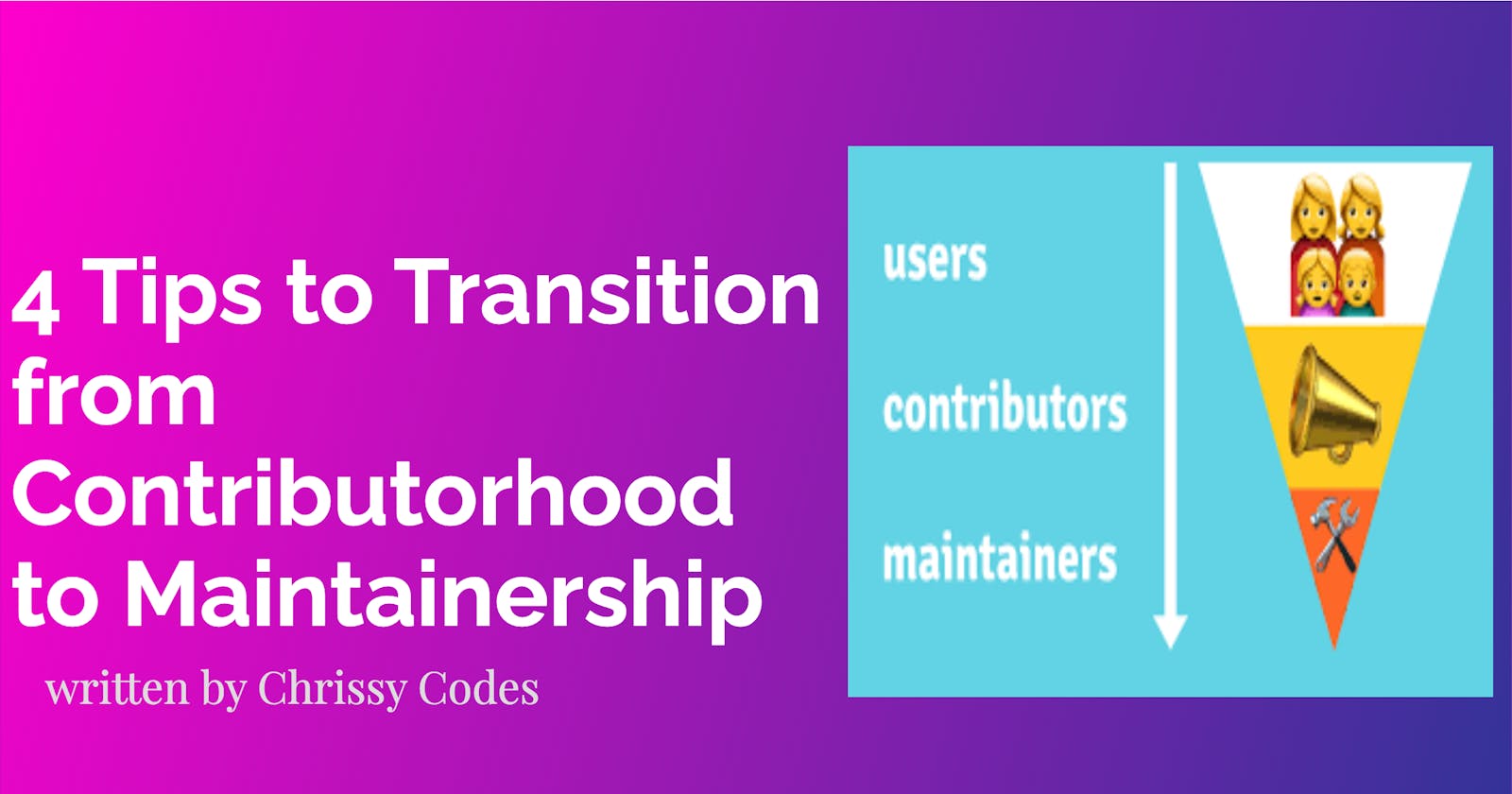 4 Tips to Transition from Contributorhood to Maintainership