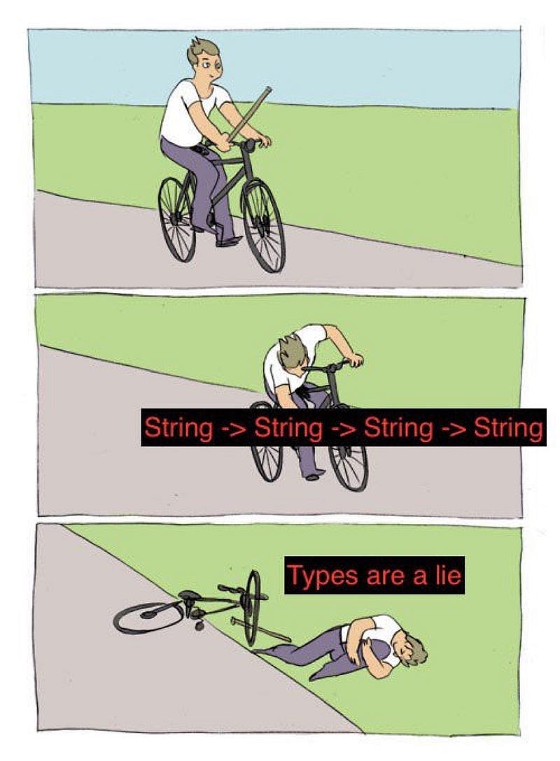 Types are a lie… well… if you don’t use them!