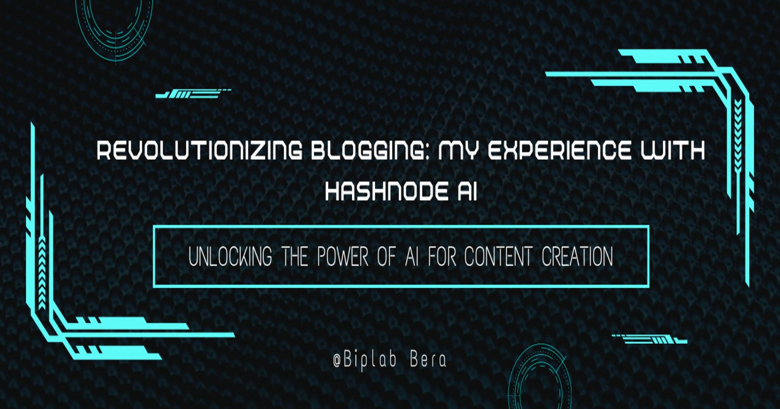 Revolutionizing Blogging: My experience with Hashnode AI
