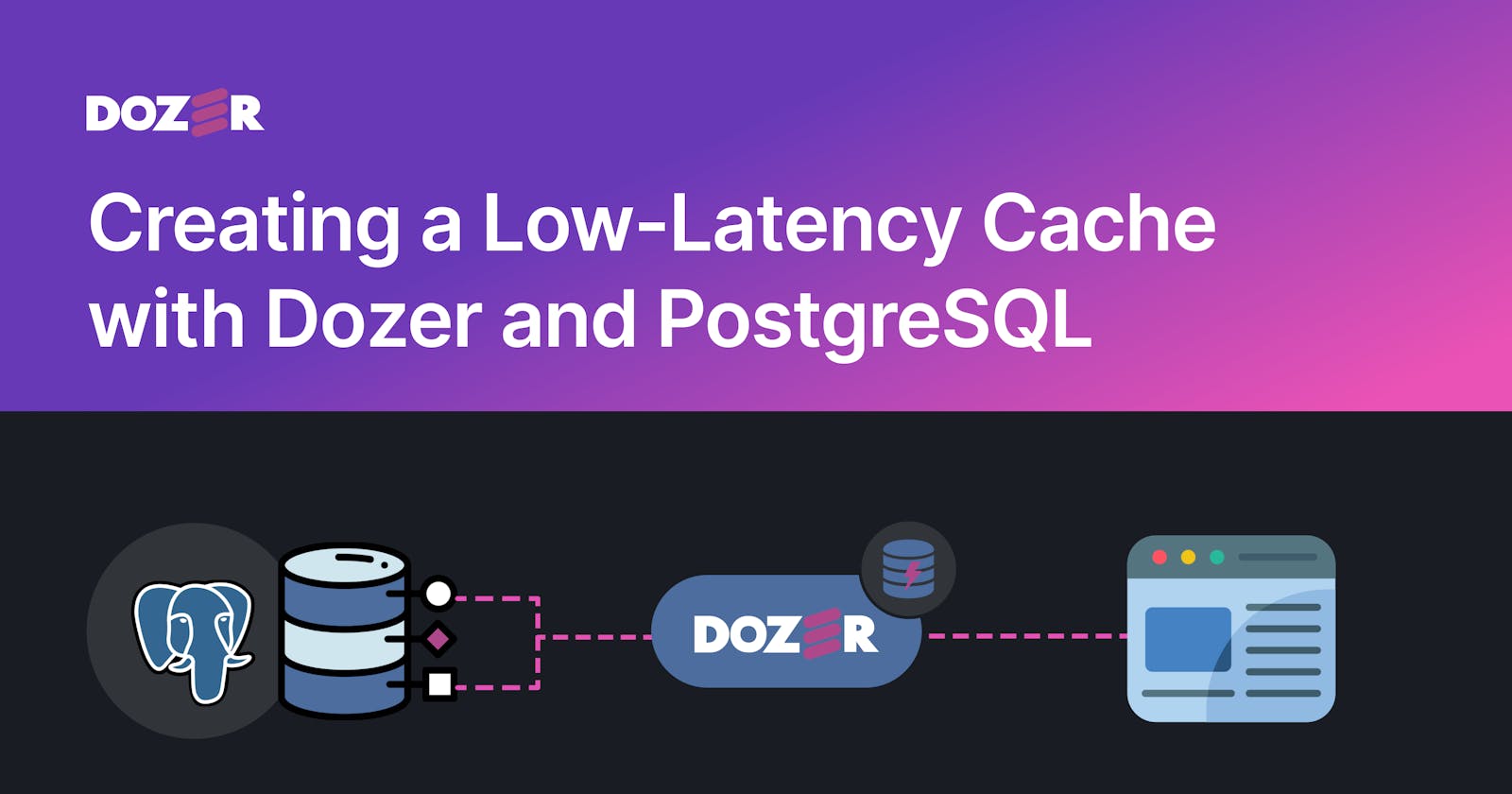 Creating a Low-Latency Cache with Dozer and PostgreSQL