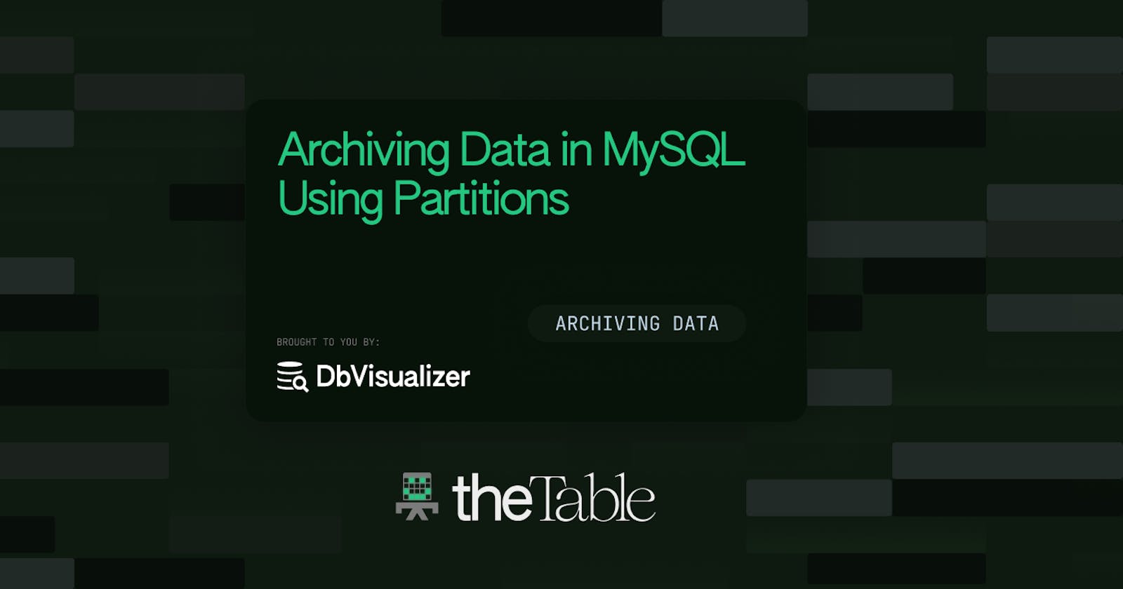Archiving Data in MySQL Using Partitions