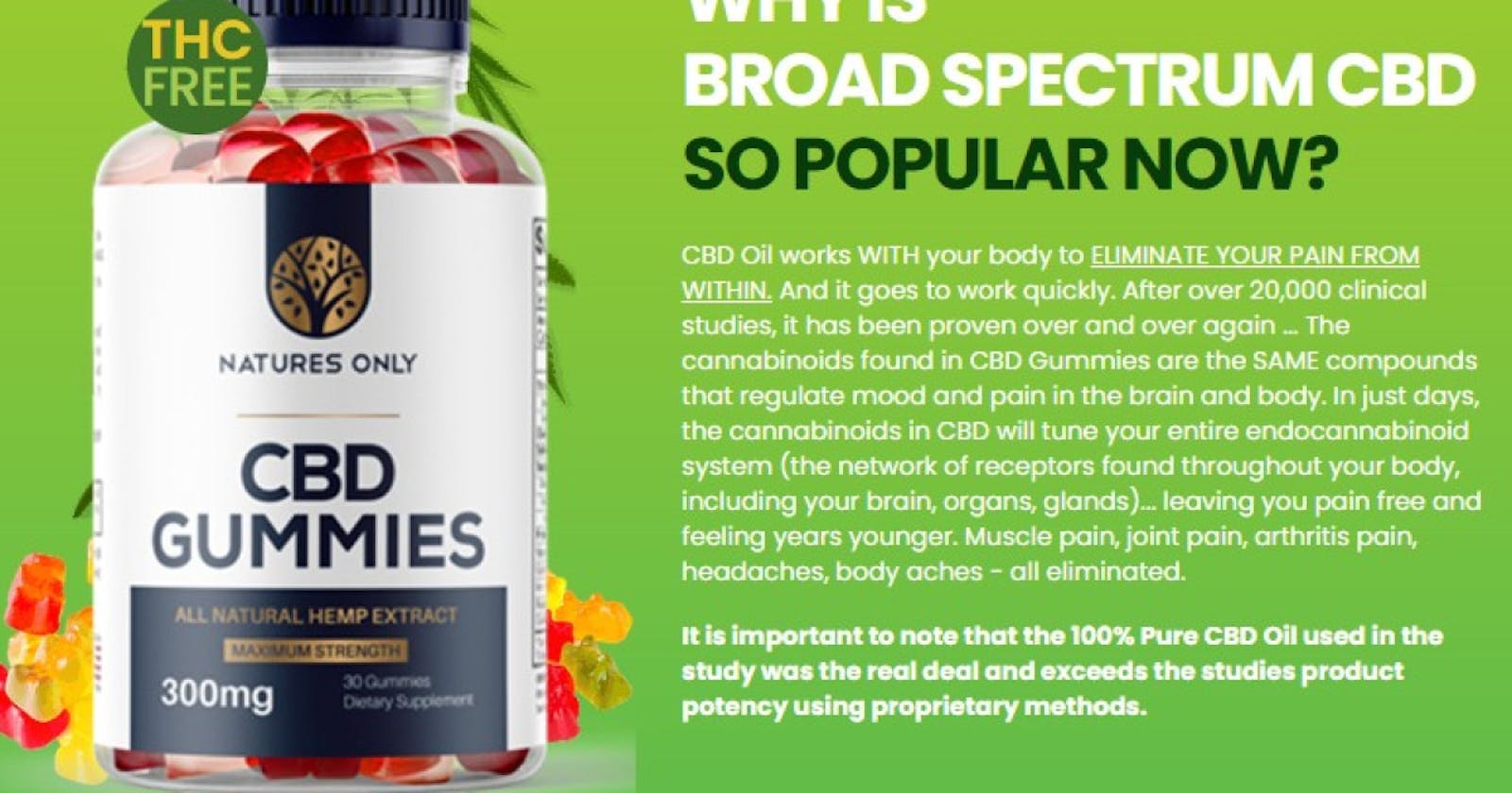 Natures Only CBD Gummies - [Hoax or Legitimate] Expert Opinions!