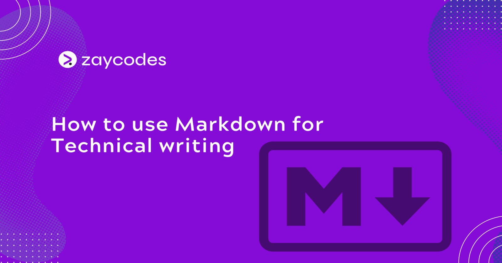 Using Markdown in Technical Writing