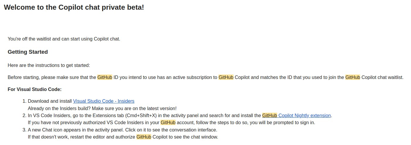 Email from Github