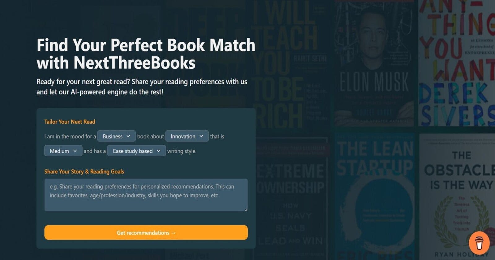 Discover Your Perfect Book Match with NextThreeBooks