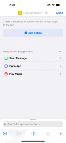 get photos from iPhone using Shortcuts