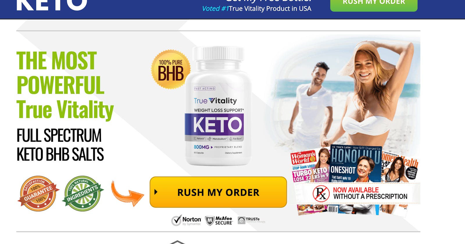 True Vitality Keto [Exclusive] Reviews Scam Alert Must Read Before Buying!