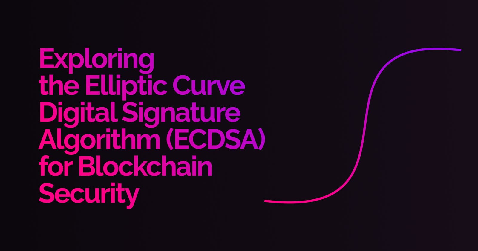 Exploring the Elliptic Curve Digital Signature Algorithm (ECDSA) for Blockchain Security