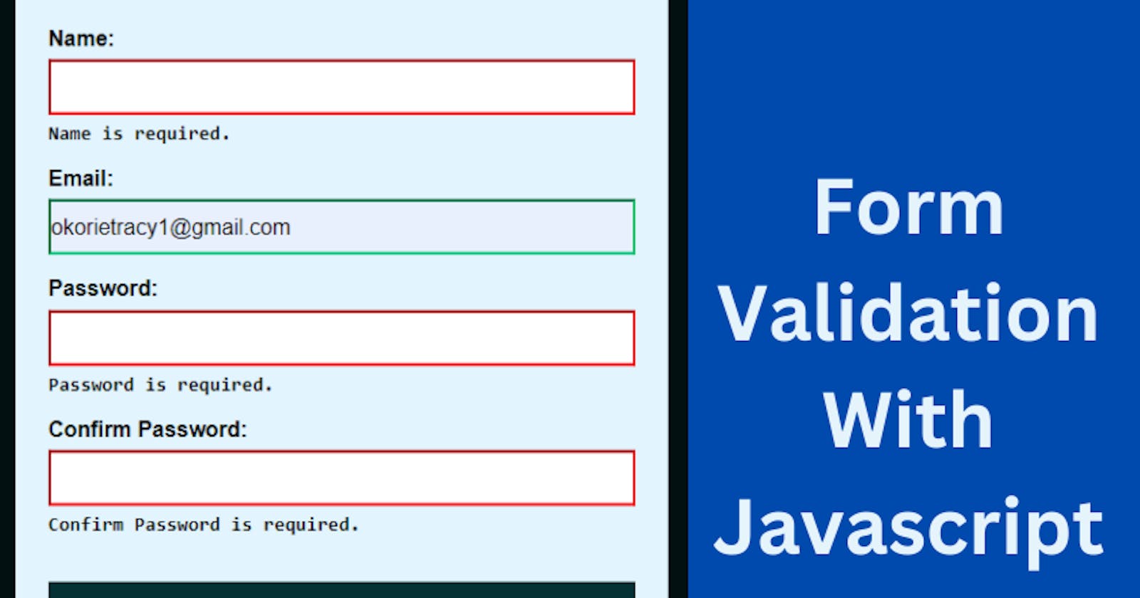 Form Validation with JavaScript