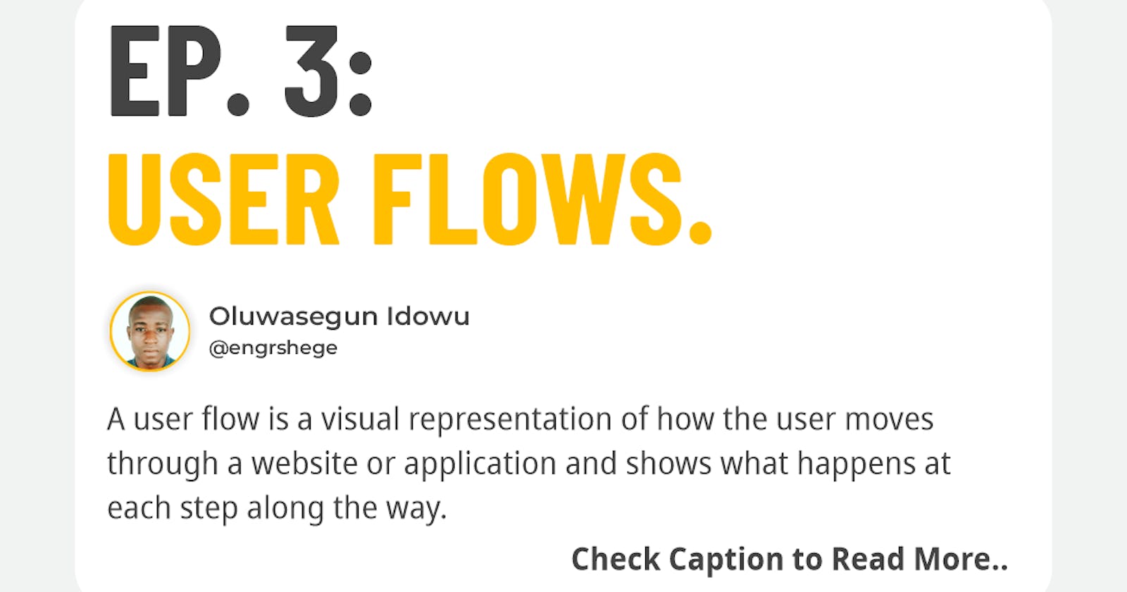 Ep. 3: User Flows