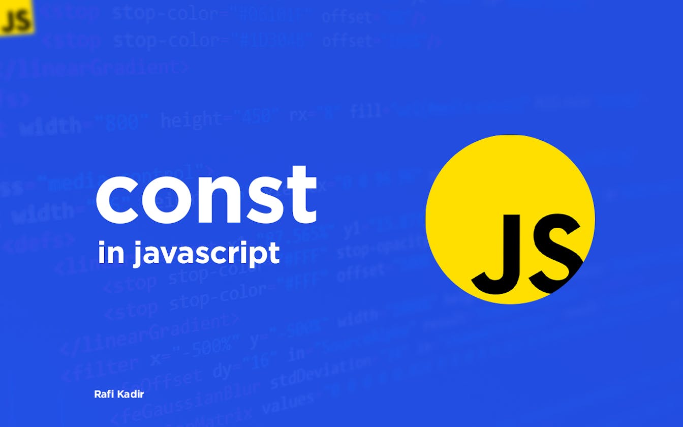 💻ES6 tutorial: const in javascript