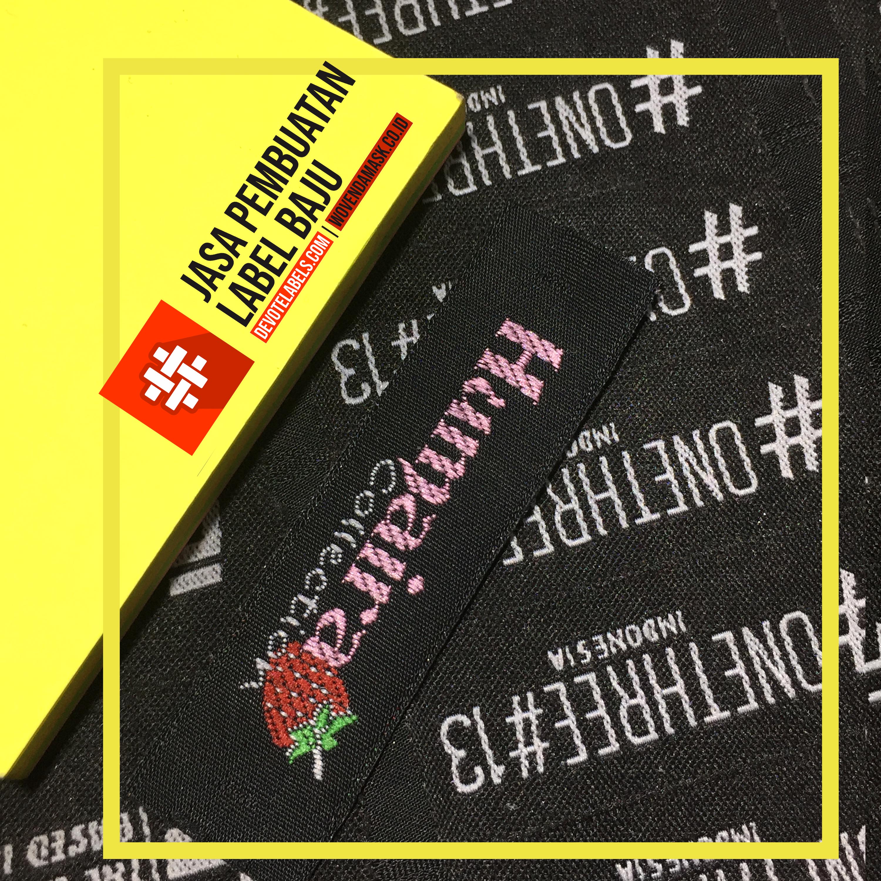 Cetak Label Woven Damask Bogor, Inilah Harganya