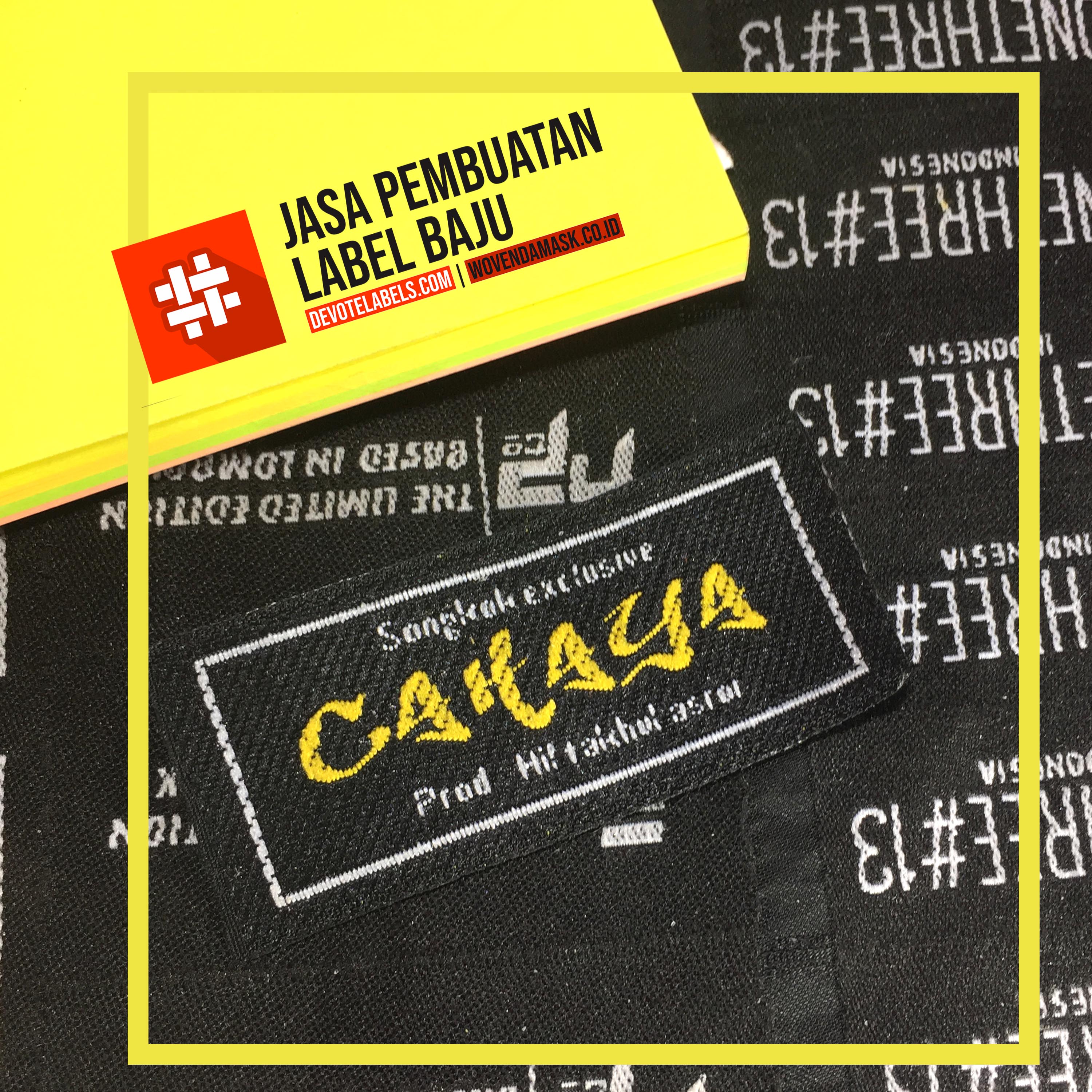 Pabrik Label Woven Damask di Parakan, Inilah Cara Pesannya
