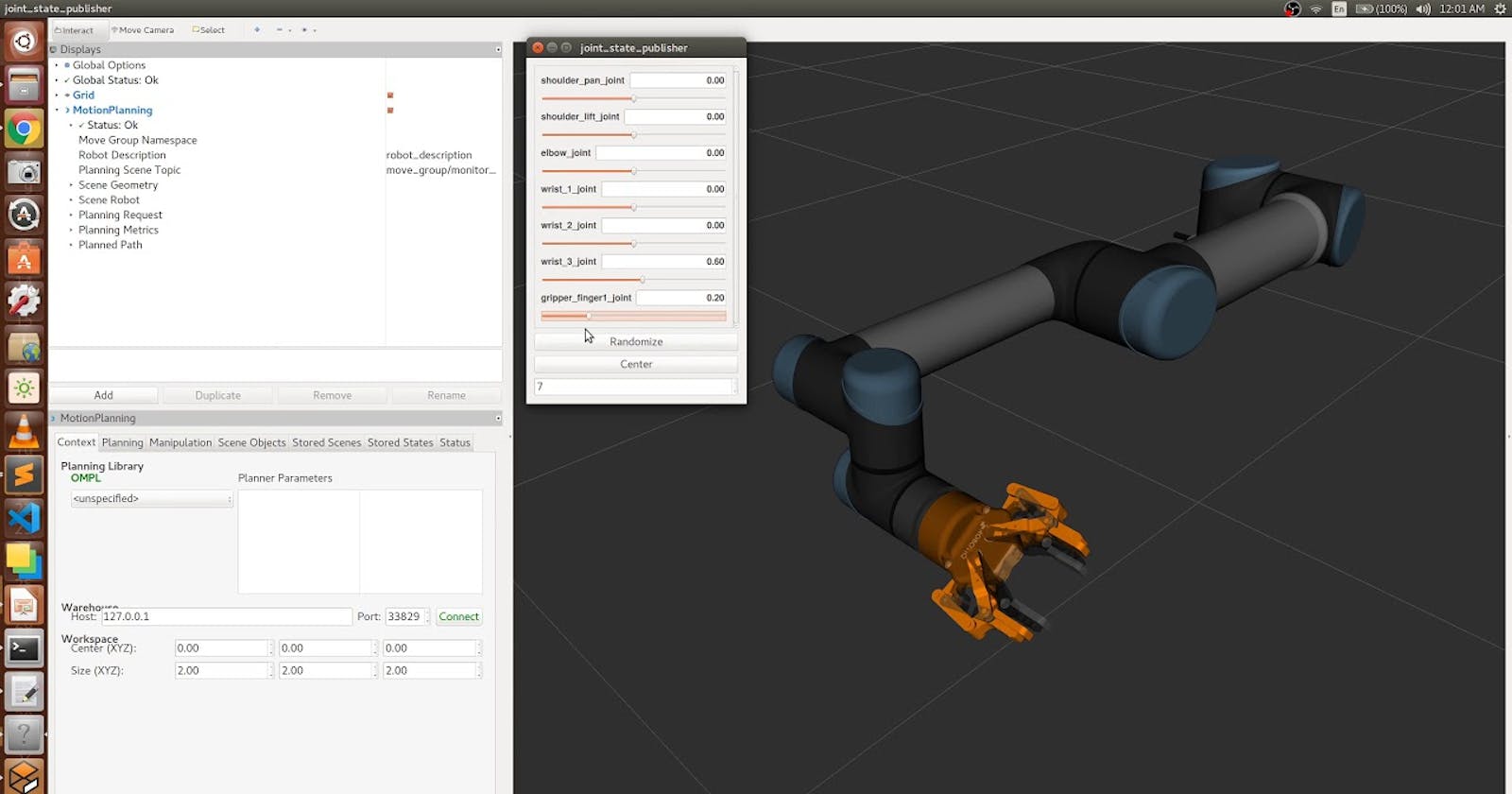 Exploring the joint_state_publisher in ROS: Visualize, Control, and Plan Robot Joints