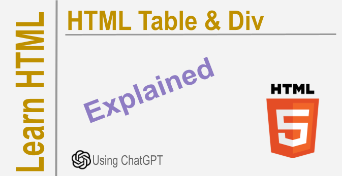 HTML Tables