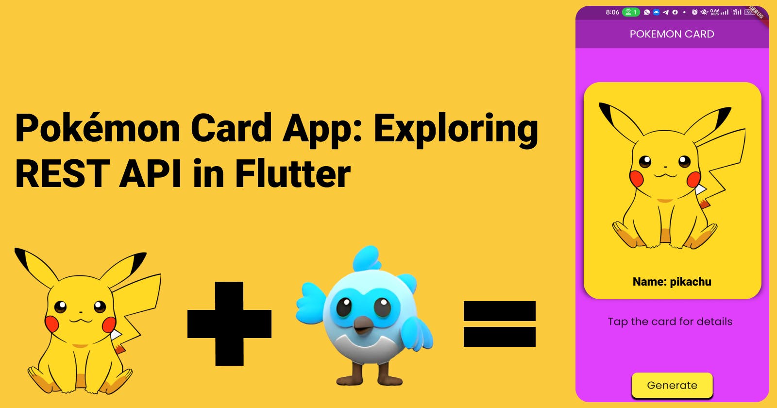 Pokémon Card App: Exploring REST API in Dart and Flutter