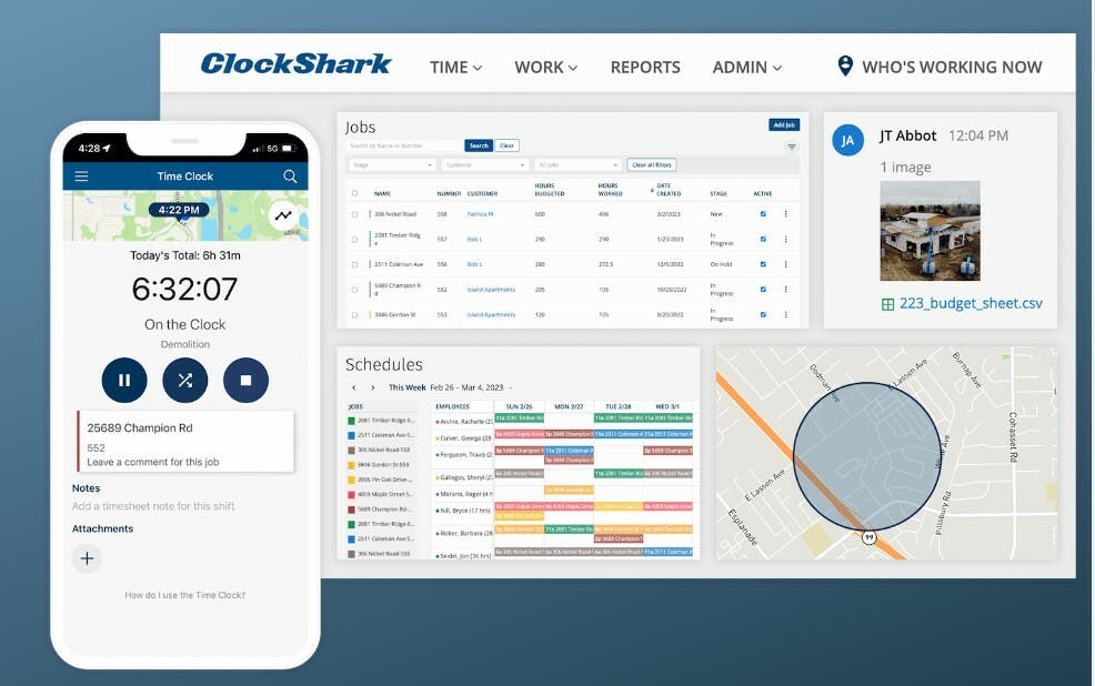 ClockShark App Screenshot