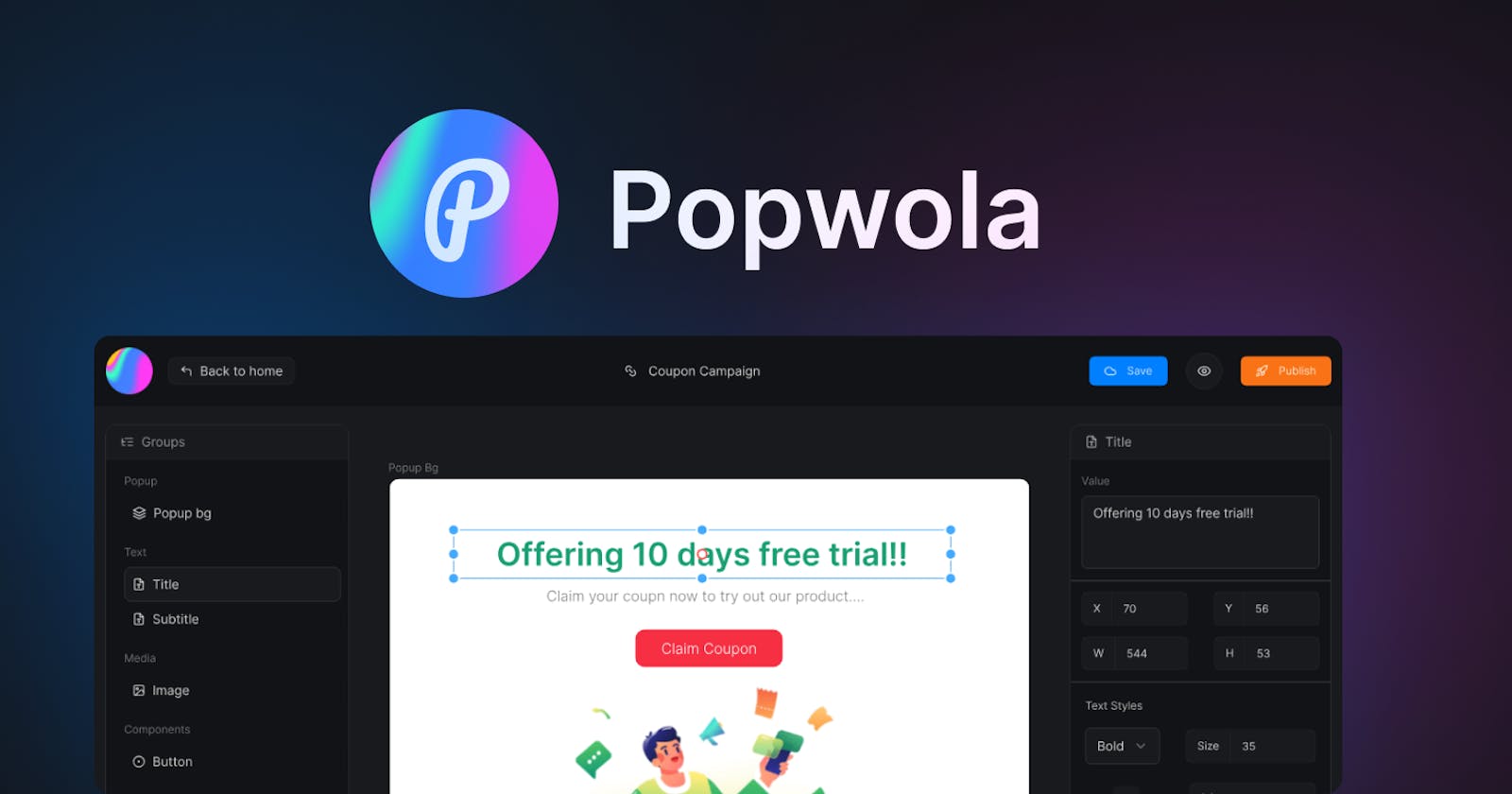 Introducing Popwola. Your no-code popup builder | Appwrite x Hashnode Hackathon