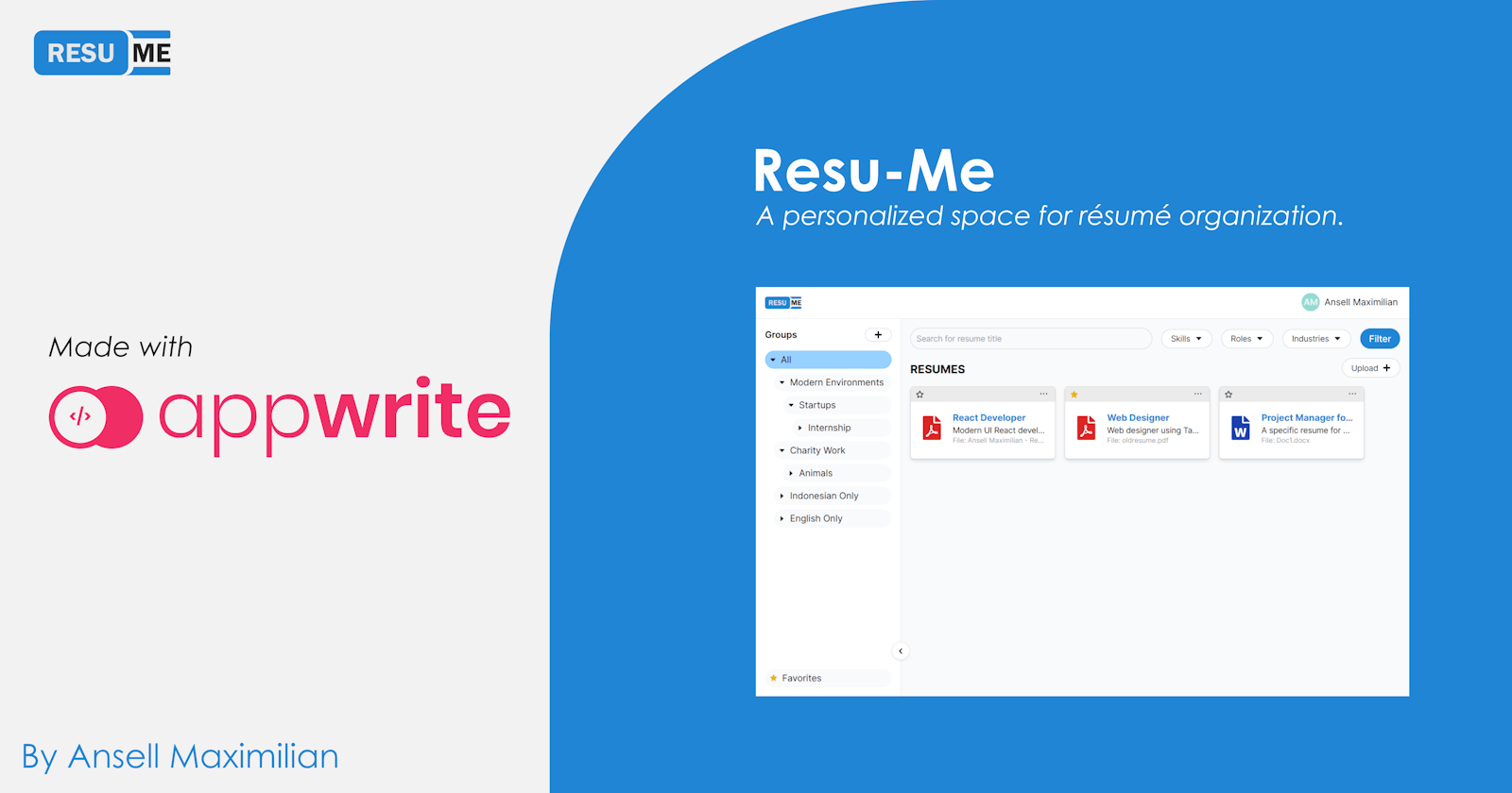Making A Resume Organizer with Appwrite