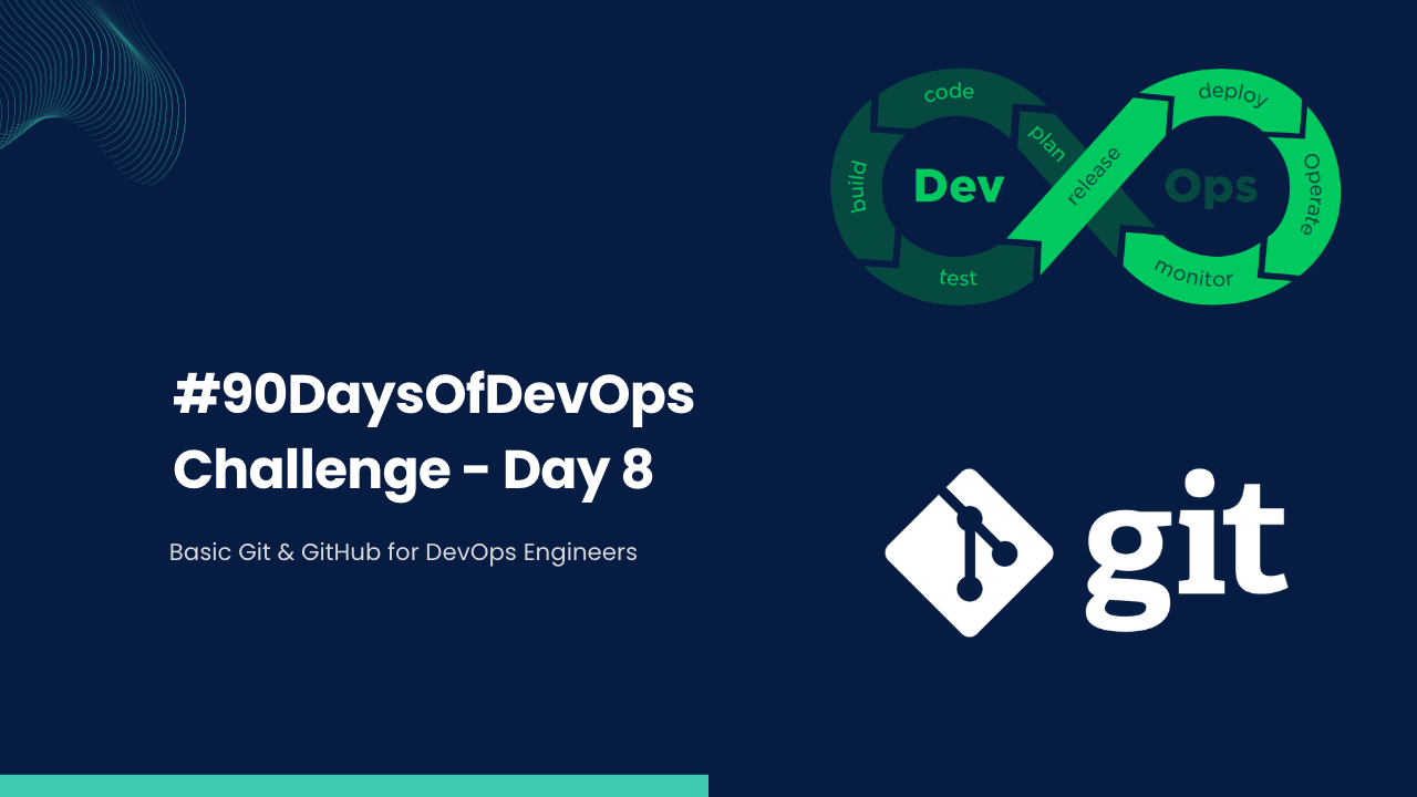 #90DaysOfDevOps Challenge - Day 8 - Basic Git & GitHub for DevOps Engineers