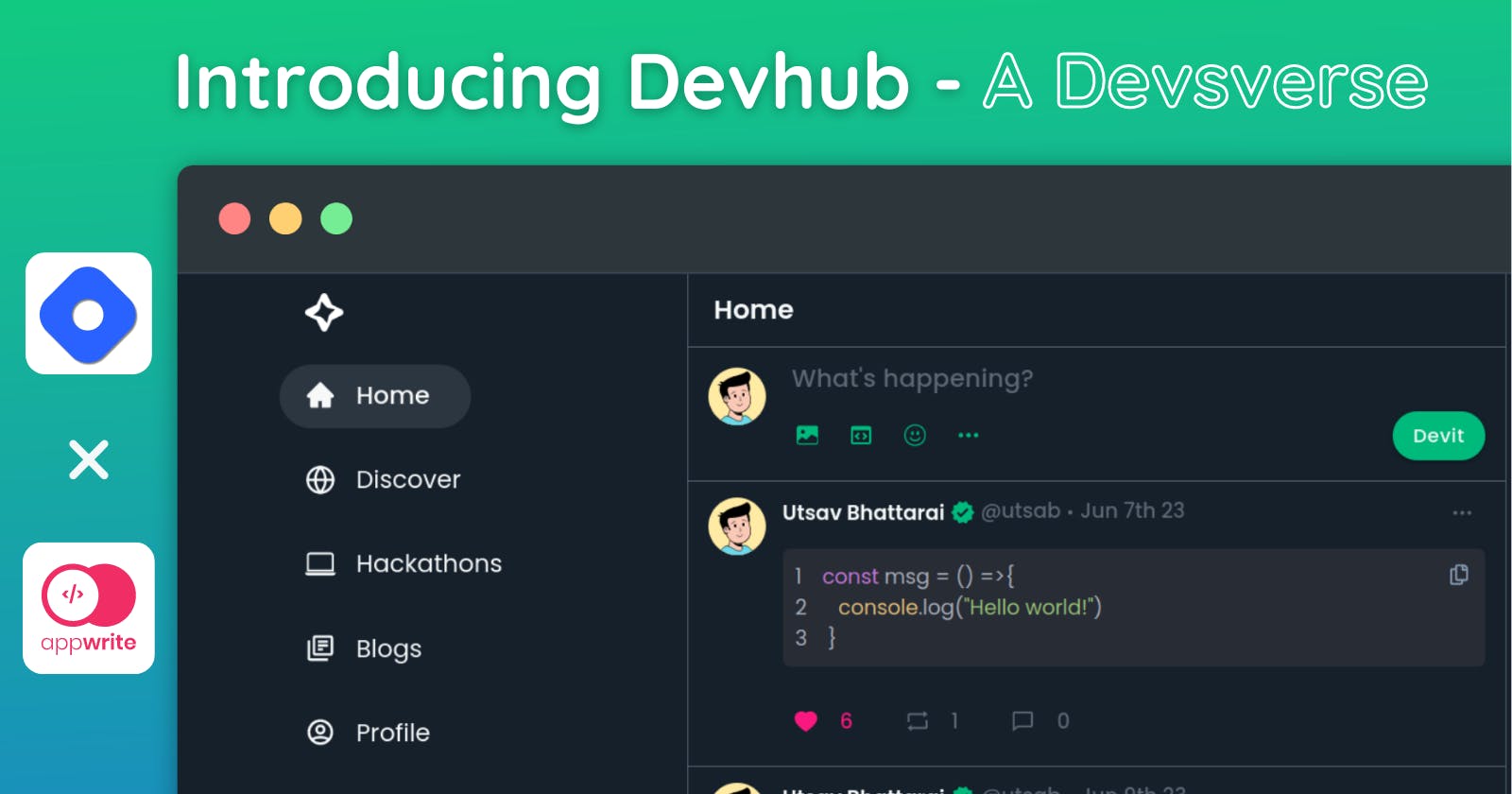 🌍Introducing Devhub: Uniting Coders, Catalyzing Innovation!