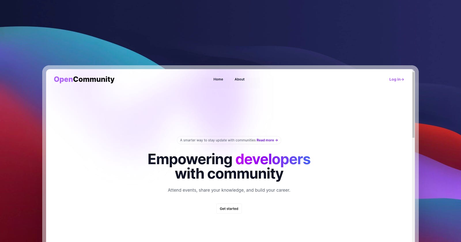 Open Community - A  smarter way to stay updated with communities  🧑‍💻🚀