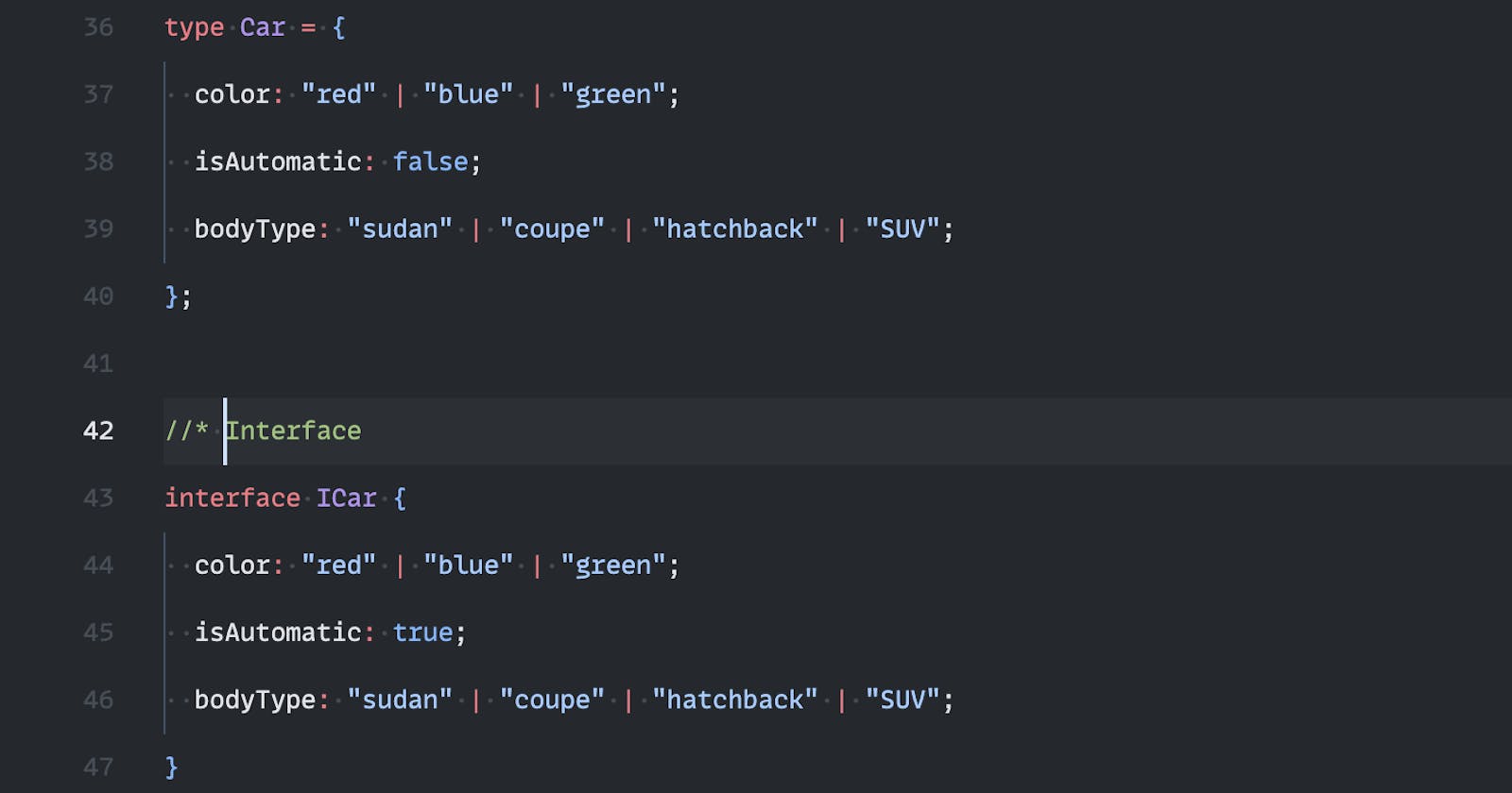The Differences Between Type and Interface in Typescript