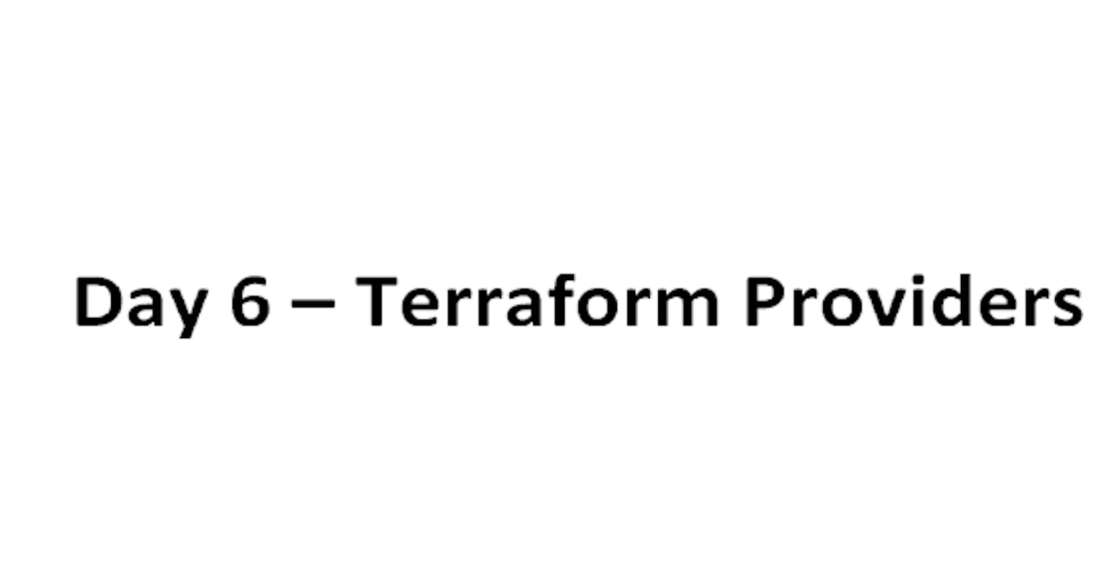 Terraform Providers