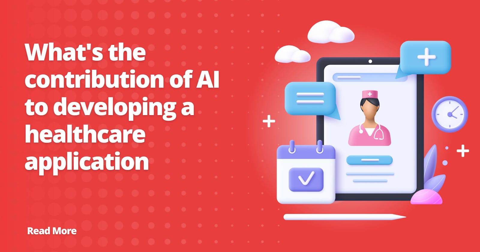 What's the contribution of AI to developing a healthcare application