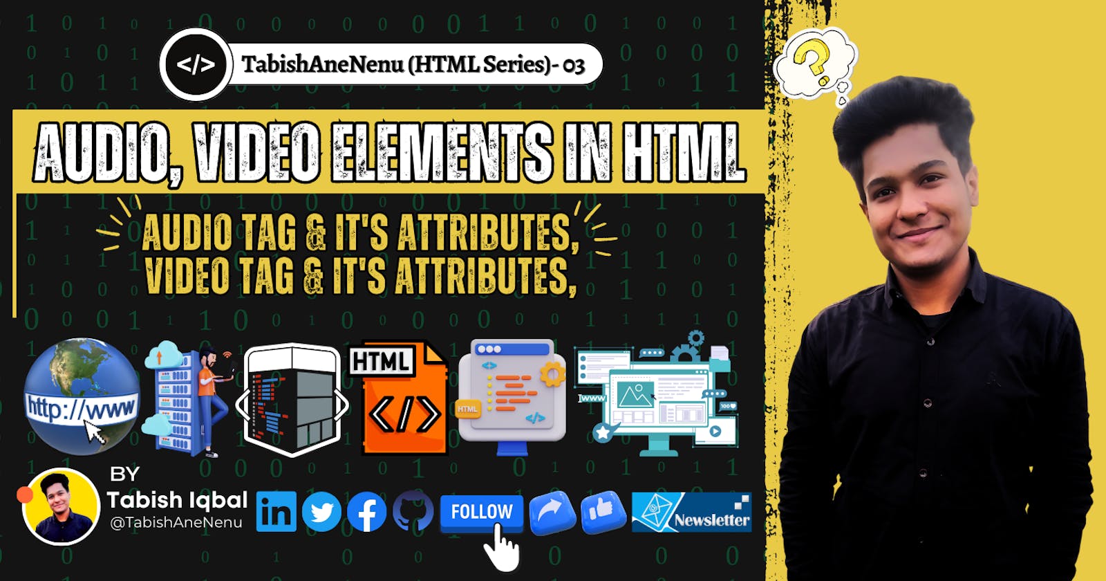 Audio, Video & Semantics Tags in HTML