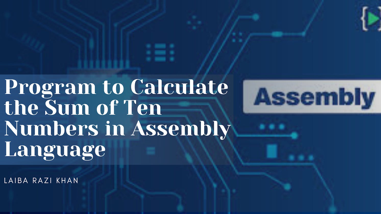 Program to Calculate the Sum of Ten Numbers in Assembly Language