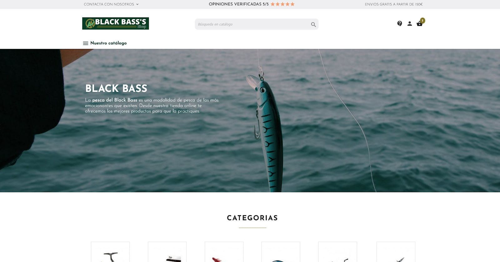 Posicionamiento seo para BlackBassShop.com: Domina las aguas y atrapa al Black Bass ¡La tienda online que te hará vibrar!
