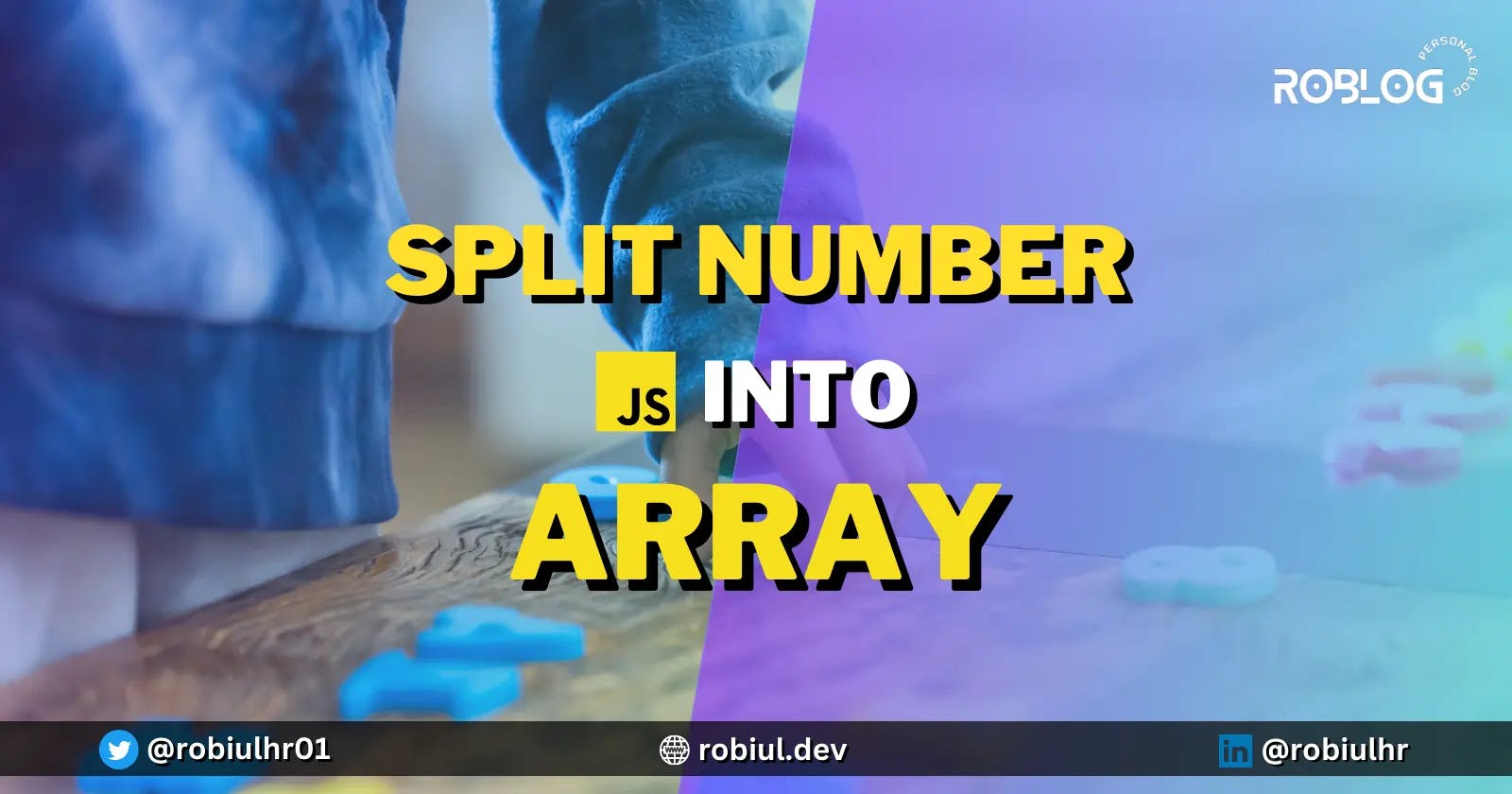 How to Split a Number into an Array in JavaScript