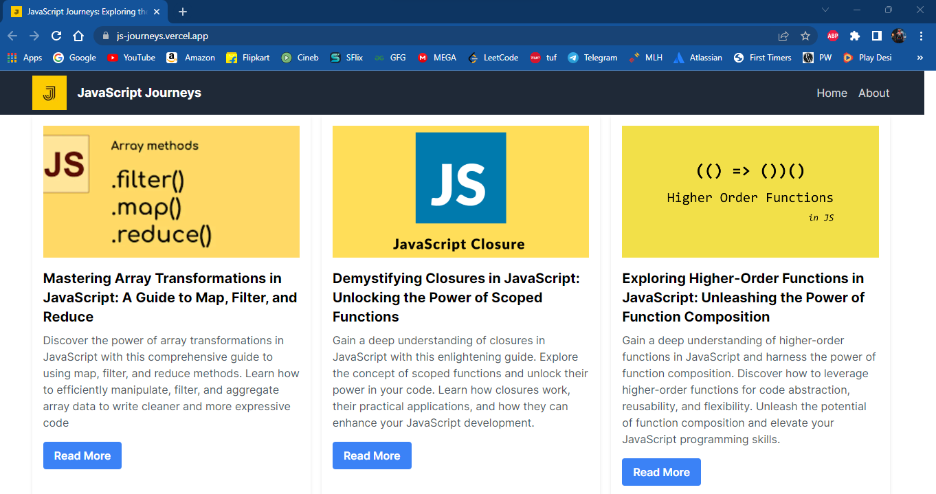 JavaScript-Journeys: Exploring the Realm of Code and Creativity 
AppWrite & Hashnode Hackathon