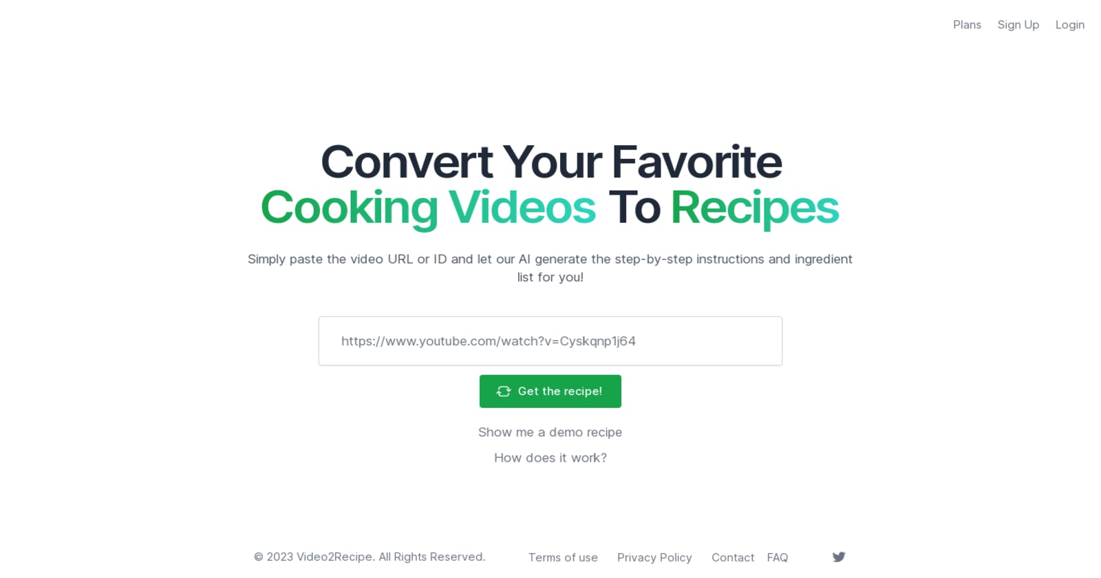 Video2Recipe: Effortlessly Convert Cooking Videos into Recipes