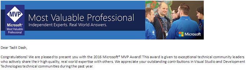 Microsoft MVP 2016
