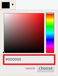 Spectrum Colorpicker With ShowInput True