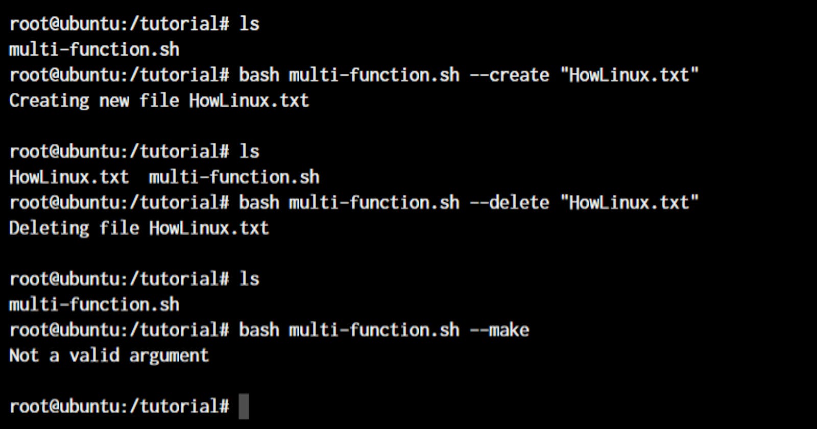 Linux Bash Shell Scripting